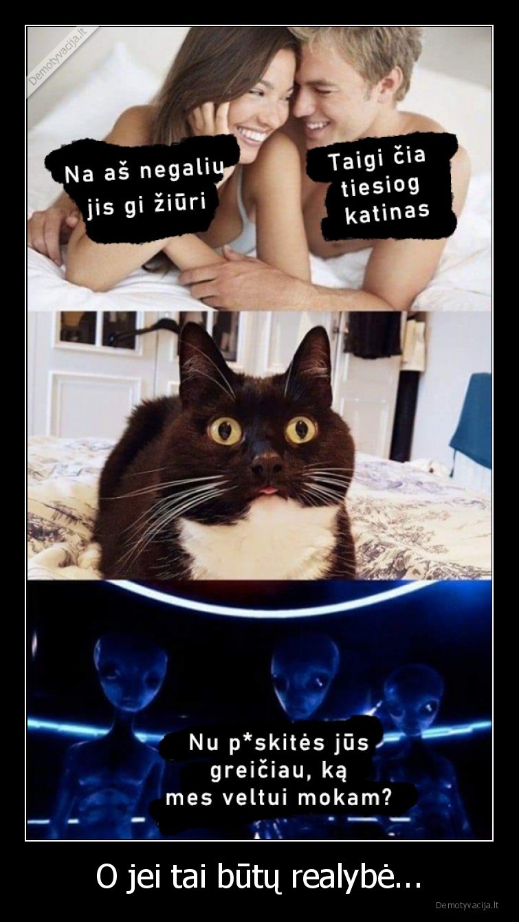 O jei tai būtų realybė.... 