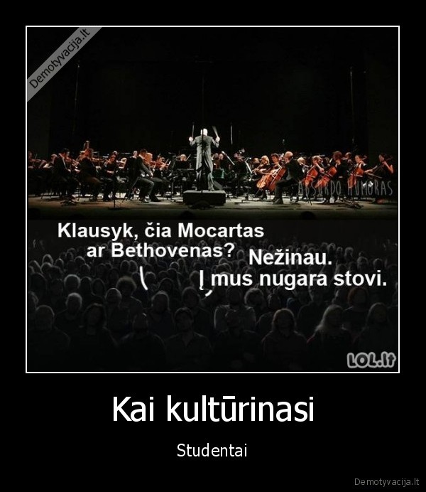 Kai kultūrinasi - Studentai. 