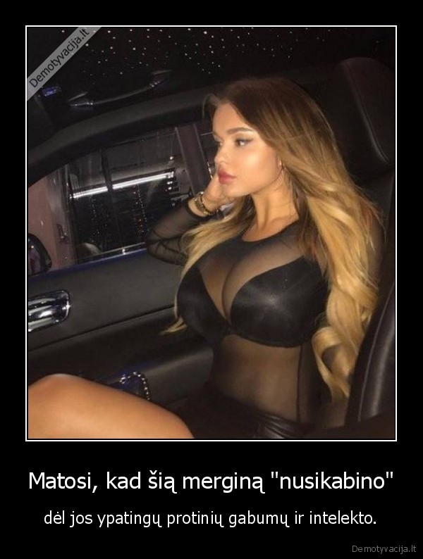 Matosi, kad šią merginą 