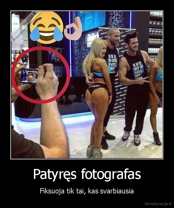 Patyręs fotografas - Fiksuoja tik tai, kas svarbiausia. 