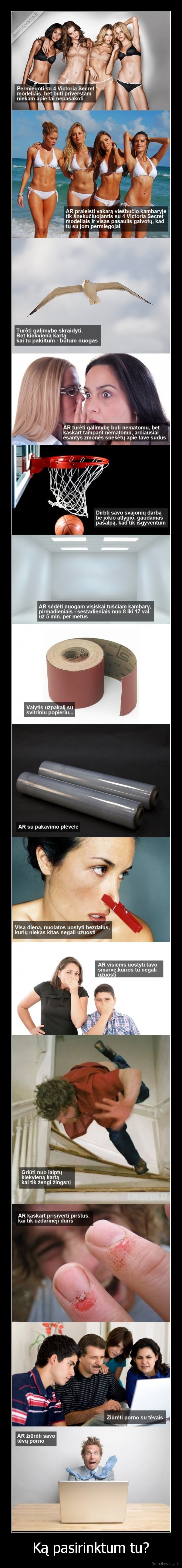 Ką pasirinktum tu?